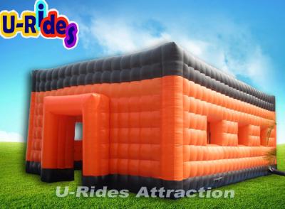 China Orange Inflatable Cube Tent for sale