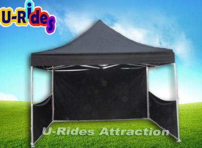 China Black Oxford Inflatable Event Tent Folding Tent Camper With Stainless Steel Stands for sale