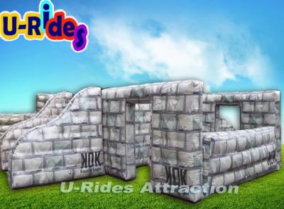 China Wall Shape Full Digital Printing Inflatable Paintabll Bunker Field for sale