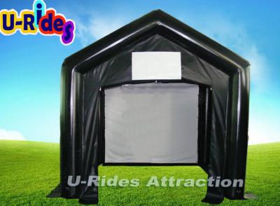 China 0.9mm PVC Black Inflatable Event Tent , Inflatable House For Movie / Film for sale