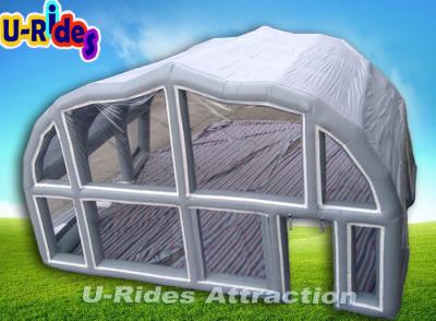 China 0.9mm PVC Inflatable Event Tent Grey Air Tight  Inflatable Shelter For Show for sale