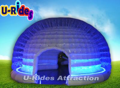 China Customized LED Garden Party Tent Inflatable Transparent Tent With Two Doors for sale