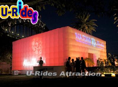 China Oxford Nylon Party Inflatable Light Tent , Inflatable Photo Booth Tent With LED for sale