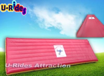 China Airtight Inflatable Tumbling Track Red Tumble Track Trampoline Professional for sale