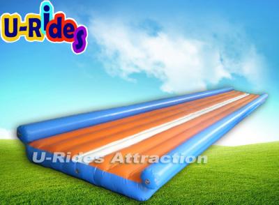 China Cheerleading Gymnastics Air Track , Two Sides Gymnastics Inflatable Tumble Track for sale