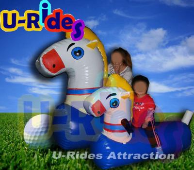 China Blue Inflatable Pool Floats Tarpaulin Inflatable Horse Pool Toy 1.8M × 0.6M ×1.2M for sale