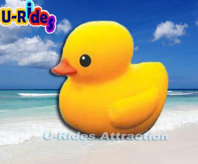 China 4M Diameter Inflatable Water Toys Huge Inflatable Yellow Duck With Air Pump for sale