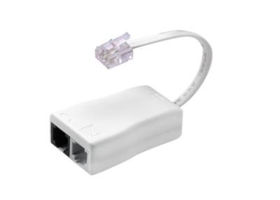 China RJ11 Telephone Broadband Splitter Dual Connection High Transmission for sale