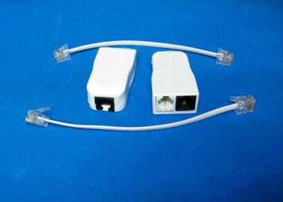 China White Inline DSL Filter Splitter / Landline Phone Line Splitter for sale