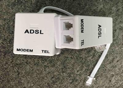 China Línea de teléfono de RJ11 45 Jack ADSL alto ahorro de la energía de la transmisión del divisor en venta