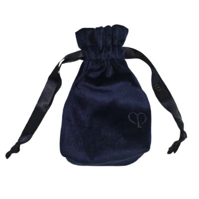 China Portable Gift Customized Recyclable Logo Custom Velvet Bag Drawstring Jewelry LOGO Velvet Bag Velvet Wholesale for sale