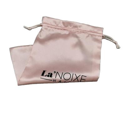 China Best Selling Custom Recyclable Jewelry Dust Drawstring Bag Hair Satin Bags For Logo Printing for sale