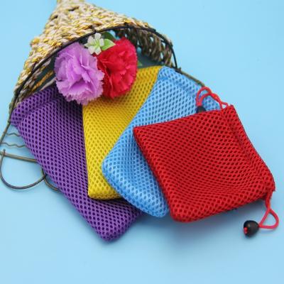 China New style hot-selling colorful mesh pocket fish net bag fancy laundry bag for sale