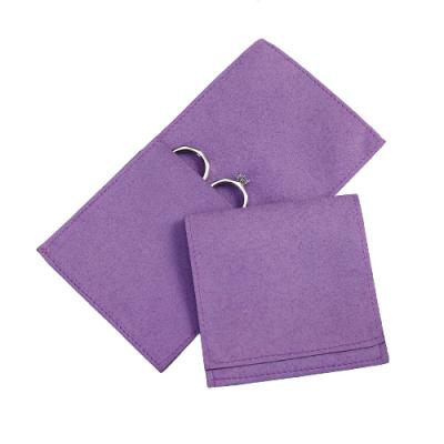 China Custom Recyclable Suede Gift Jewelry Pouch Microfiber Leather Bag Package Envelope Microfiber Pouch for sale