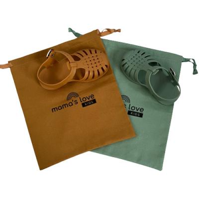 China Wholesale Customized Draswing Logo Cotton Shoe Bag Tote Muslin Cloth Drawstring Canvas Large Customized Bags for sale