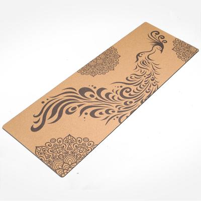 China Keepeak Waterproof/Eco-Friendly/Non-Slip Natural Rubber Personalized Cork Yoga Mat Eco Friendly for sale