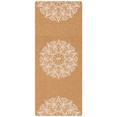 China Waterproof / Eco-friendly / Non-slip Keepeak Cork Natural Suede Rubber Yoga Mat for sale