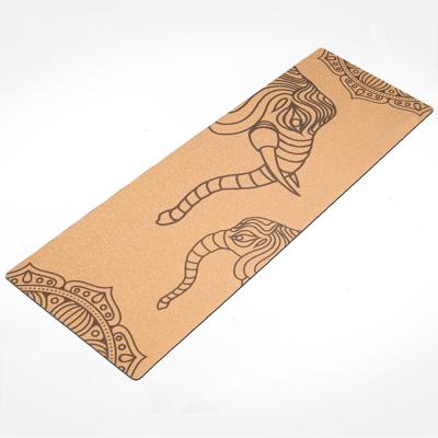 China Eco-Friendly Custom Made Yoga Mat Waterproof/Eco-Friendly/Non-Slip Printing Keepeak Cork Non Slip Big Black for sale