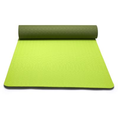 China Wholesale Custom Eco-Friendly Tape Yoga Mat Double Layer Tpe Yoga Mat Waterproof/Eco-Friendly/Non-Slip Keepeak Anti Slip for sale