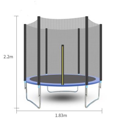 China Sporting Goods Keepeak Bed Jumping Trampoline With Safety Net Bungee Kids Big Double Pad With Zipper And Loop Trampoline Hoop OR for sale