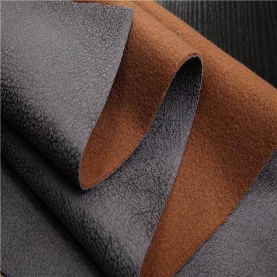 China Classic Design Shrink-Resistant Tanned Suede Sofa Fabric With Fleece Backing for sale