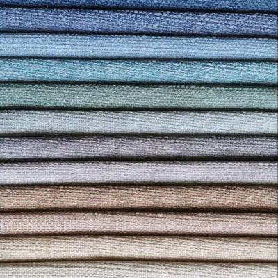 China Heat-insulation 100% polyester faux polyester furniture sofa cover cheap plain weave upholstery fabric for sale