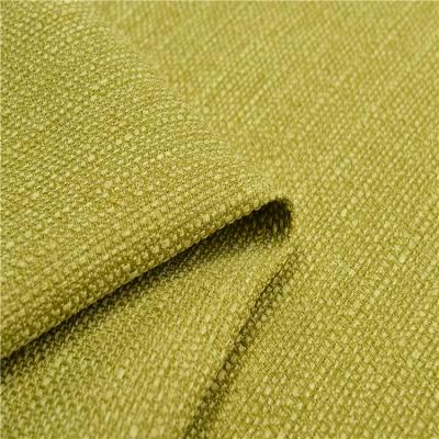 China Heat-insulation 100% polyester faux linen fabric for sofa fabric and home textile for sale