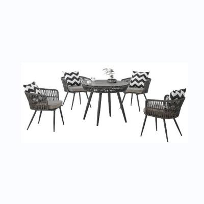 China New Design Modern Outdoor Garden Furniture 5 Pcs Woven Rope for sale