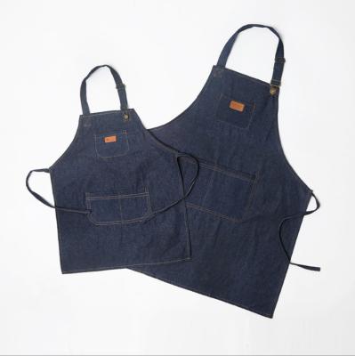 China Wholesale Custom Denim Adjustable Cotton Child Kids Apron Kitchen Mom Garden Cleaning Canvas Aprons Painting Logo BBQ Apron for sale