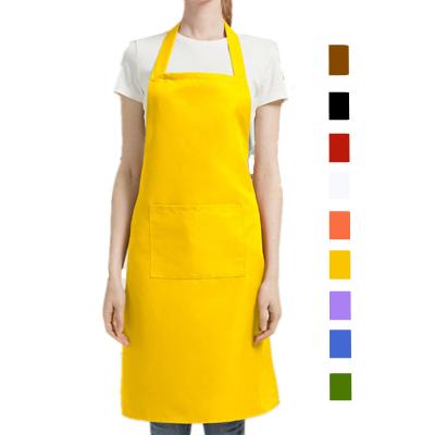 China Cheap Cleaning Price Copy Your Logo Design Polyester Men Women Garden Protective Kitchen Water Proof Aprons Plain Cleaner Cooking Apron for sale