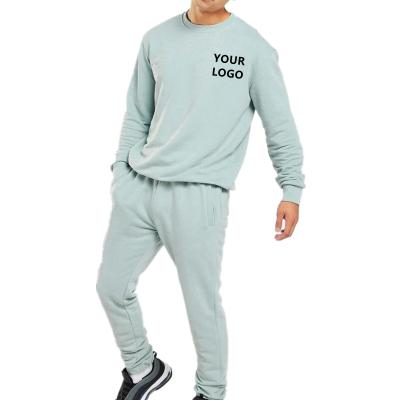 China Wholesale Customized Anti-pilling Mens Jogger White Sweat Suits Make Your Private Label Sweat Suits for sale