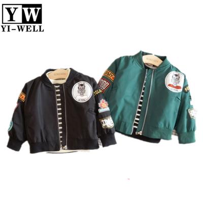 China Wholesale Custom Embroidery Fashion Baby Kids Windproof Bomber Jacket for sale