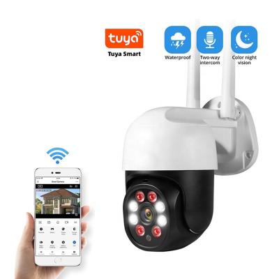 China Human Motion Tracking Factory OEM Tuya 1080P PTZ Camera 4X Digital Zoom Auto Tracking Wireless CCTV Surveillance for sale