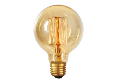 China Round Nostalgic Vintage Edison Light Bulbs With Filaments Exposed 120mm Length for sale