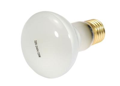 China Incandescent Infrared Heat Lamp Bulb Red 100W 360D Beam Angle R80 Brass Base for sale