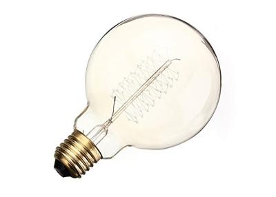 China Indoor Round Clear Vintage Light Bulbs Spiral Filament 360D Beam Angle for sale