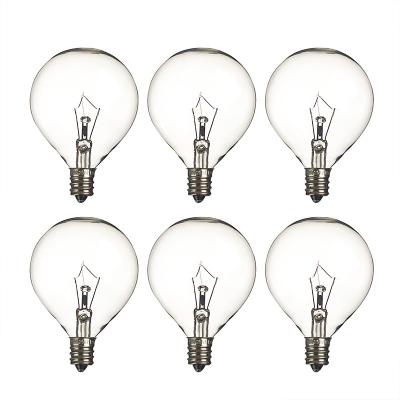 China Wax Warmer Bulbs Dimmable Incandescent Light Bulbs , G50 Round 25 Watt Incandescent Bulb for sale