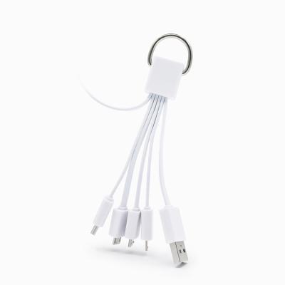 China China Supplier Wholesale Four Core 4 In 1 Lead Usb Charging Chain Data Cable for sale