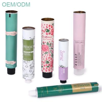 China Foshan Supplier Recyclable and Eco-friendly 30ml 100Ml Empty Collapsible Glossy Squezzer For Hand Hair Face Cream Handcream Metal Aluminum Packaging Tube for sale