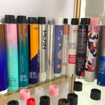 China Factory Recyclable and Eco-Friendly Customize Cosmetics Aluminum Collapsible Collapsible Glue Squeeze Recyclabl Toothpaste Metal Pack Metal Package Tube for sale