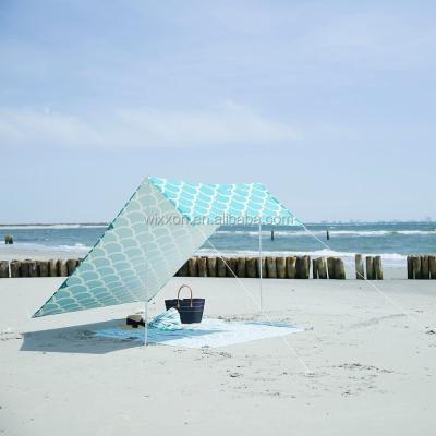 China 100% Cotton 100% Cotton Beach Sun Shade With 3 Adjustable Positions for sale