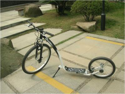 China Adult Alloy Kick Bike with 26-18” Steel Frame, Shock Proof Suspension and Disc Brake for sale