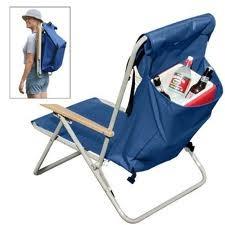 China Backpacked Beach Chair Folding Beach Chair With Back Bag And Padded Shoulder Straps for sale