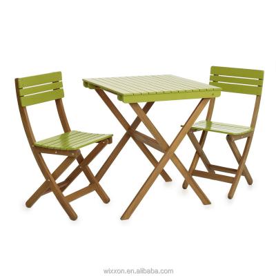 China Garden Set Wooden Folding Garden Table Set, Chair Set, Wooden Bistro Table Set, Bistro Chair Set, Wooden Patio Table Set, Garden Chair Set for sale