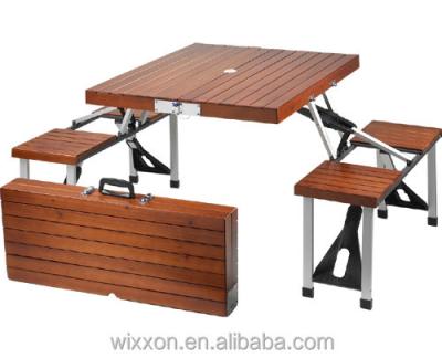 China Solid Wood Wooden Folding Picnic Table Set, Bench Set, Wooden Folding Picnic Table Set and Bench Set, Wooden Folding Table Set for sale