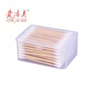 China 100% Cotton Wood Disposable Clean Wood Stick Ear Stick Cotton Wood Buds for sale