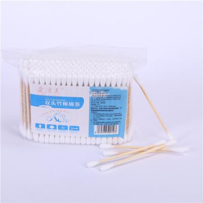 China Disposable Sterile Wooden Cleansing Cotton Makeup And Buds For Makeup And Cleansing for sale