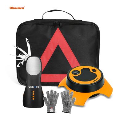 China Durable Charmex 4 in 1 Multifunctional Vehicle Car Box Safety Emergency Tool Tire Air Pump Kit Kit for sale