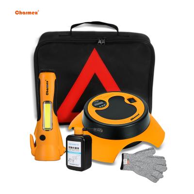 China Durable Charmex 5 in 1 Multifunctional Vehicle Car Box Safety Emergency Tool Tire Air Pump Kit Kit for sale