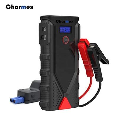 China Charmex Large Capacity QC3.0 Car Power Bank Auto Jump Starter Car QC3.0 Outdoor Auto Jump Starter 12V Emergency Power Starter 12V Battery Jump Starter for sale